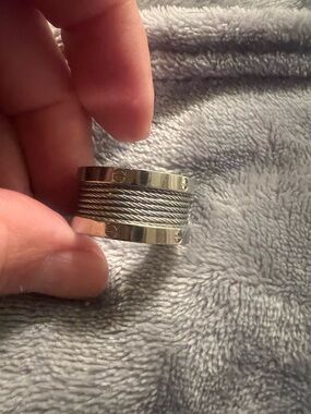Stainless Steel Unisex 6-3/4 Ring, good/condition